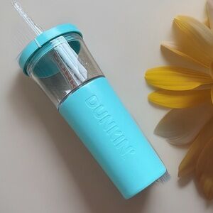 New DUNKIN 2025 - 28oz/12oz Mixed Media Tumbler•2 in 1 Stainless/Acrylic Blue